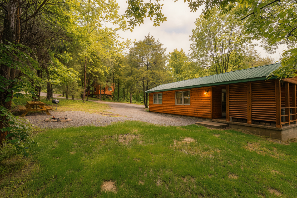 Cabin 8 — forest view cabin next to the Treehouse
